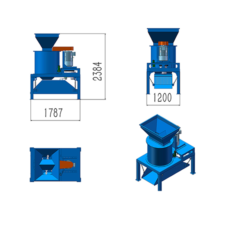 立式無篩底鏈條破碎機(jī)+篩分機(jī)